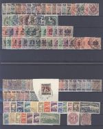 Württemberg, umfangreicher Posten auf 4 Steckkarten und Beleg