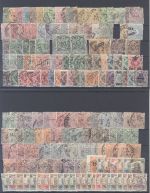 Württemberg, umfangreicher Posten auf 4 Steckkarten und Beleg