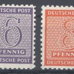 SBZ Michel Nummer 120-23y, Freimarken 1945 **