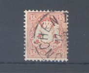 Bayern Mi.Nr. 27 X, 18 Kreuzer Freimarke 1870 gestempelt, geprüft