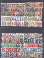 Dt. Reich Dienst, umfangreicher Posten auf 5 Steckkarten