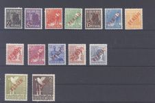 Berlin Mi.Nr. 21-34 Rotaufdruck 1949 **, geprüft bzw. Befund BPP