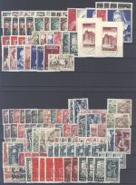 Saarland, **/gestempelter Posten auf 4 Steckkarten