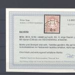 Bayern Mi.Nr. 26x, 12 Kreuzer Wappen 1870 gestempelt, Befund BPP