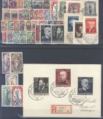 Danzig, gestempelter Posten aus 1924-39 auf 3 Steckkarten