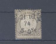 Dt. Reich Mi.Nr. 28, 18 Kreuzer gestempelt, geprüft BPP