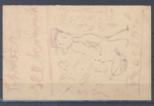 Deutsche Post Türkei, gelaufene Antwortkarte aus Port Said - Ägypten