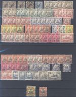 Dt. Kolonien, umfangreicher Posten auf 4 Steckkarten