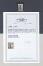 Jugoslawien Michel Nr. 91, 310 Fil. Freimarke 1919 als Druckprobe, FA BPP