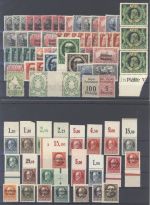 Bayern, umfangreicher Posten ab 1911 auf 4 Steckkarten