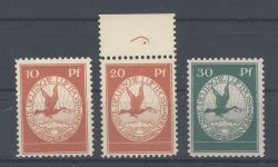 Dt. Reich Michel Nummer I-III, Flugpost 1912 **
