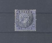 Baden Mi.Nr. 10c, 3 Kreuzer Freimarke 1860 gestempelt, geprüft BPP