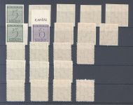 SBZ, ** Posten aus Michel Nummer 116-23 auf Steckkarte