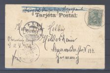 Dt. Schiffspost, Karte 1900 Germania EF Marine Schiffspost MSP 13
