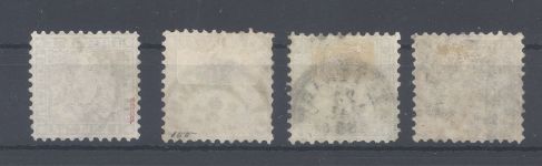 Württemberg Michel Nummer 21-24, Freimarken 1862 gestempelt