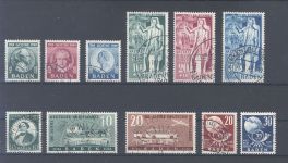 Franz. Zone Baden Michel Nummer 47-57 aus 1949 gestempelt