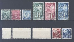 Franz. Zone Baden Michel Nummer 47-57 aus 1949 gestempelt