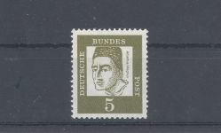 Bund Michel Nummer 347 x R, 5 Pfg. Freimarke 1961 Rollenmarke **