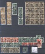 Dt. Reich, gestempelter Posten aus 1923 mit Einheiten auf 6 Steckkarten