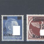 Dt. Bes. 2. WK Kurland Michel Nummer 1-4 A + B **, geprüft BPP