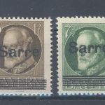 Saargebiet Michel Nummer B-C 31 aus Sarre Aufdruck Satz **, geprüft BPP