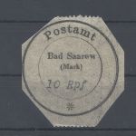 Dt. Lokalpost Bad Saarow Michel Nummer 1 I, 10 Pfg. 1945 *, geprüft