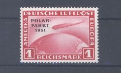 Dt. Reich Michel Nummer 456, 1 RM Polarfahrt 1931 **, geprüft