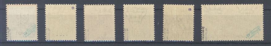 Dt. Bes. 2. WK Laibach Michel Nummer 39-44, Freimarken 1944 **