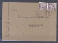 SBZ, Brief mit Paar Michel Nummer 117 Bx, 6 Pfg. Freimarke Farbe b, gp. BPP