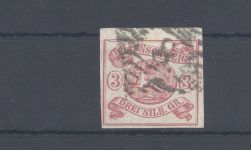 Braunschweig Michel Nummer 12 Aa, 3 Sgr. 1861 gestempelt, gp. BPP