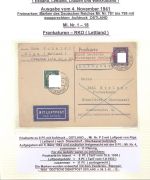 Dt. Bes. 2. WK Ostland, 7 verschiedene Briefe aus Sammlerblättern