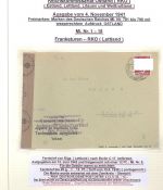Dt. Bes. 2. WK Ostland, 7 verschiedene Briefe aus Sammlerblättern