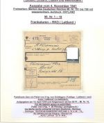 Dt. Bes. 2. WK Ostland, 7 verschiedene Briefe aus Sammlerblättern