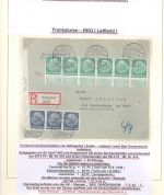 Dt. Bes. 2. WK Ostland, 5 verschiedene Briefe aus Sammlerblättern