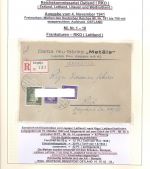 Dt. Bes. 2. WK Ostland, 5 verschiedene Briefe aus Sammlerblättern
