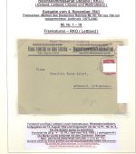 Dt. Bes. 2. WK Ostland, 5 verschiedene Briefe aus Sammlerblättern