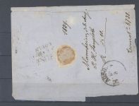 Baden, Brief mit Michel Nummer 4, 9 Kreuzer Freimarke 1851-58 EF