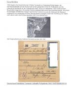 Dt. Feldpost 2. WK, Sammlerblatt Erprobungsstelle Tarnewitz Paketkarte