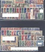 Dt. Bes. 2. WK, umfangreicher gestempelter Posten auf 7 Steckkarten