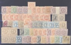 Thurn & Taxis, umfangreicher Posten auf 4 Steckkarten