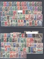 Dt. Reich, gestempelter Posten aus 1933-39 auf 5 Steckkarten