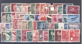 Dt. Reich, umfangreicher *-** Posten aus 1933-45 auf 3 Steckkarten