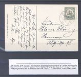 Dt. Kolonien DSWA, gelaufene AK 1909 aus Wizndhuk b nach Hannover