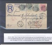 Dt. Kolonien - Goldküste GB, gelaufene GA aus Atakpame