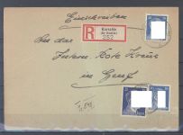 Dt. Feldpost 2. WK, R - Brief 1943 Konitz - Polen an das rote Kreuz Genf