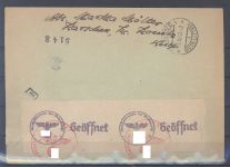 Dt. Feldpost 2. WK, R - Brief 1943 Konitz - Polen an das rote Kreuz Genf