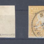 Württemberg Mi.Nr. 12-13b aus 1859 gestempelt, geprüft - Befund