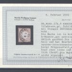 Dt. Reich Michel Nummer 27b, 9 Kr. Prägeausfall gestempelt Befund BPP