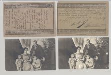 Dt. Reich, 4 x Flugpostkarten mit Michel Nummer I und II als Posten