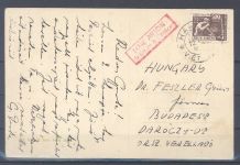 Vietnam, Karte mit 500 D Produktionsförderung 1953 aus Hanoi nach Budapest